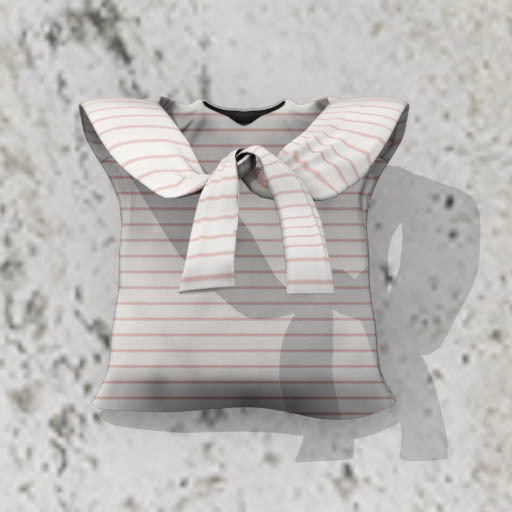 *LS* wrapped long T border pink