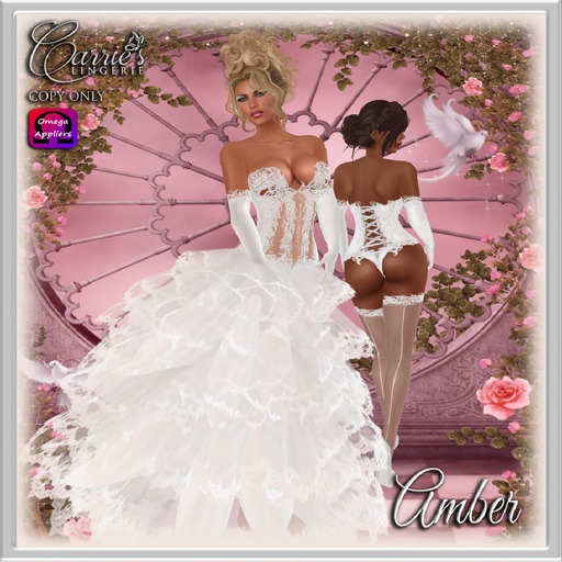 CB~Amber Bridal White