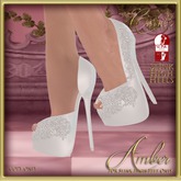 CB~Amber Bridal Slink High Heels(box)