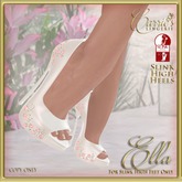 CB~Ella Bridal Slink High Heels(box)
