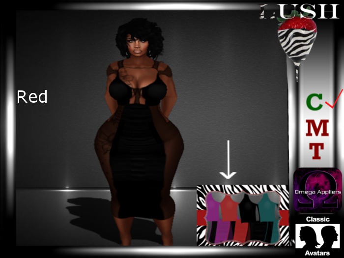 **LUSH**Fanta red dress