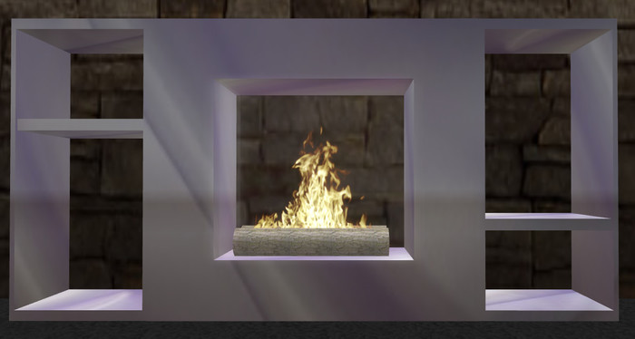 Lavendel Modern Fireplace