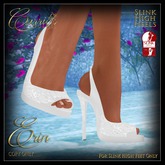 CB~Erin Slink High Heels White