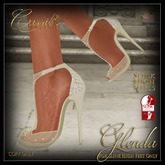 CB~Glenda Bridal Slink High Heels