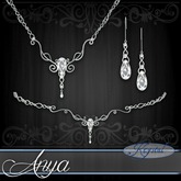 ::: Krystal ::: Anya - Jewelry Set - Platinum (Simple)