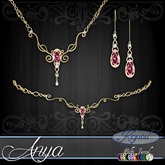 ::: Krystal ::: Anya - Jewelry Set - Gold - MultiJewel (Simple)