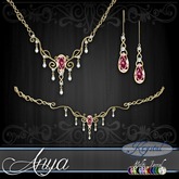 ::: Krystal ::: Anya - Jewelry Set - Gold - MultiJewel