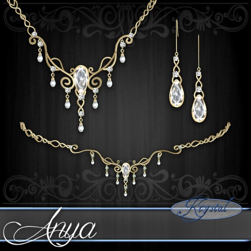 ::: Krystal ::: Anya - Jewelry Set - Gold