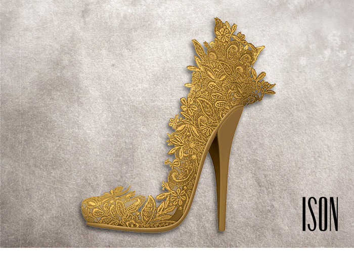 yellow feather heels