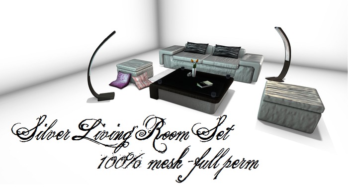 Silver Livingroom Set