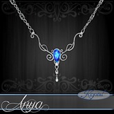 :::Krystal::: Anya - Necklace - Platinum - Heliotrope