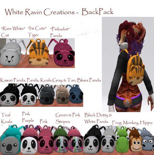 White Ravin Creations - "DownUnder" Koala BackPack