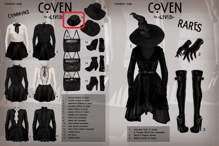 LiViD : Coven Hat_Bowler 1