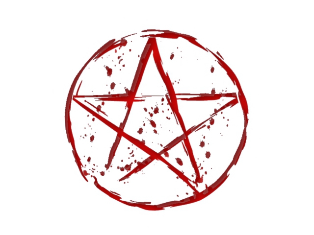 Red Pentagram Alpha Texture