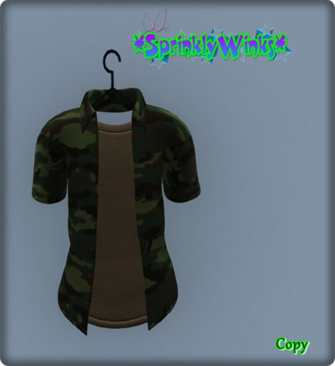 *S*W* Open Shirt Swamp Camo (Adult Sizes)