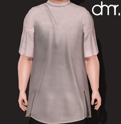 [DR]Shirt Long Bkt Whitte ::Mesh::