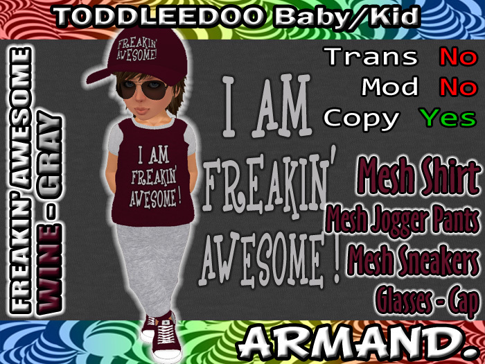 --ARMAND-- FREAKIN' AWESOME - WINE-GRAY