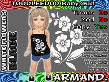 --ARMAND-- WHITE FLOWERS - BLACK