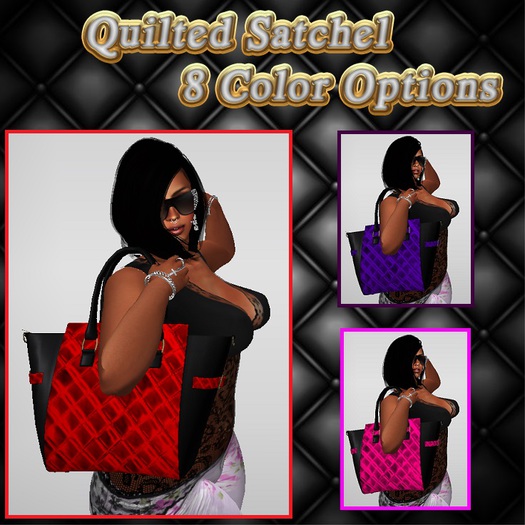 *Quilted Satchel* Purple