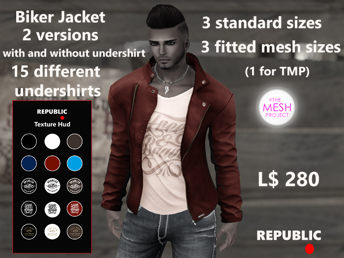 ~Republic~ Biker Jacket Red