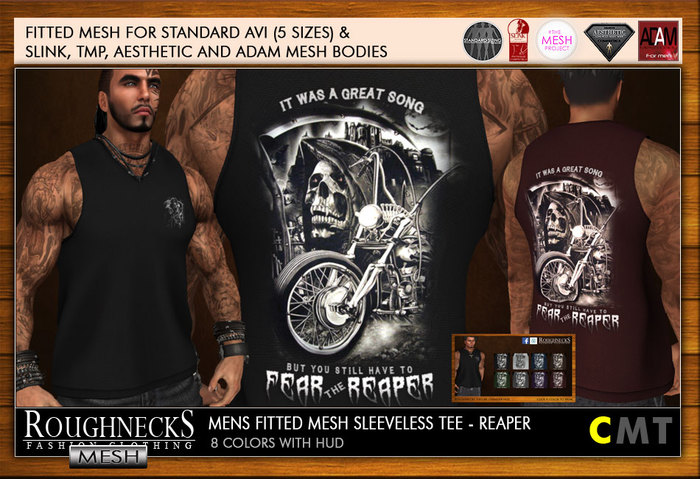 RN Mens Mesh Sleeveless Tee - Reaper DEMO