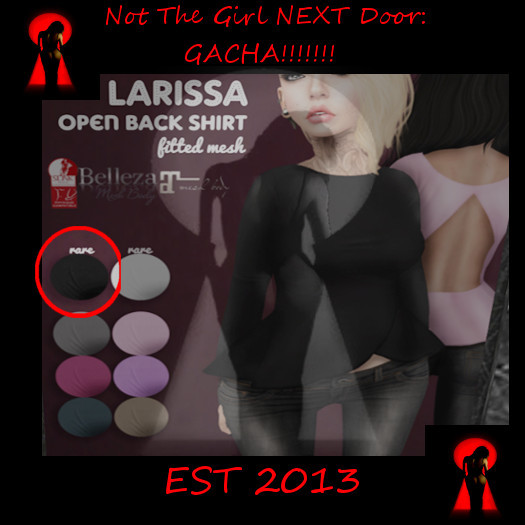 .:cheeky.. Larissa - open back Shirt! Black RARE