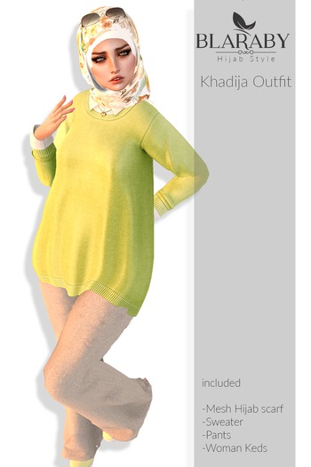 [BLARABY]Hijab Style-Khadija Outfit[Green]