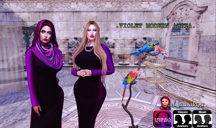 HIJABABEY | MODERN ABAYA WITH HIJAB - VIOLET -EID UL FITR / RAMADHAN-