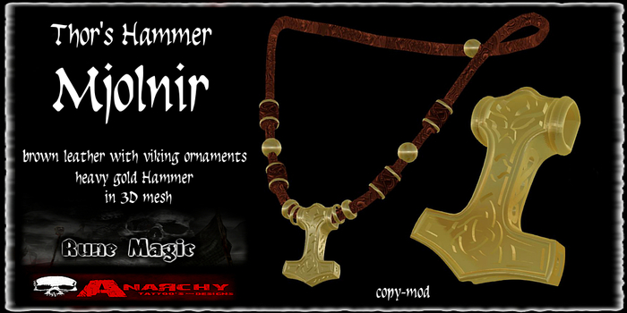 Thors Hammer Gold