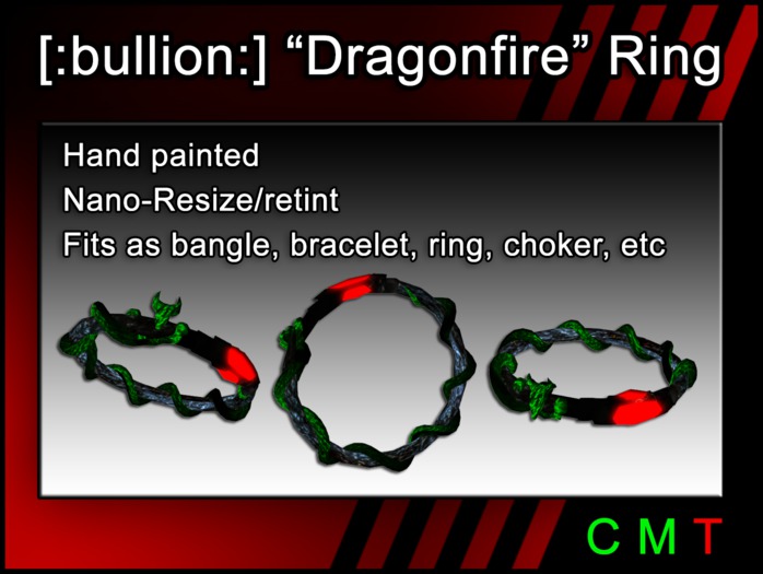 [:bullion:] "Dragonfire" Ring box