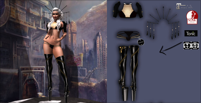 :ESSENCE: HERA OUTFIT BLACK
