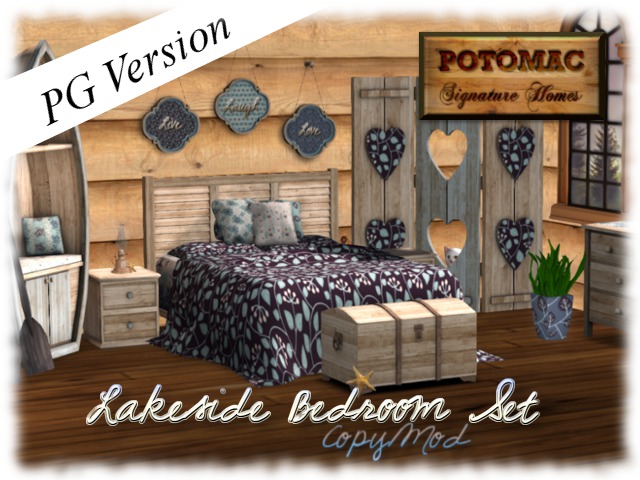 Lakeside Bedroom Set PG (boxed)