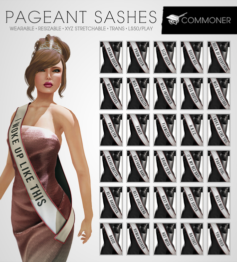 [Commoner] Pageant Sash / Fail (You Tried) - wear