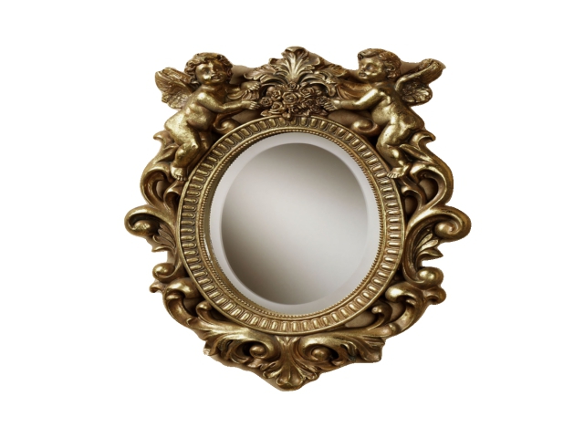 Golden Cherubs Mirror Alpha Texture