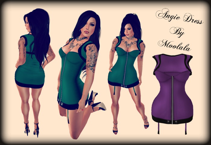 ~*Moolala*~ Angie Dress - Purple Butterfly(AddMe)