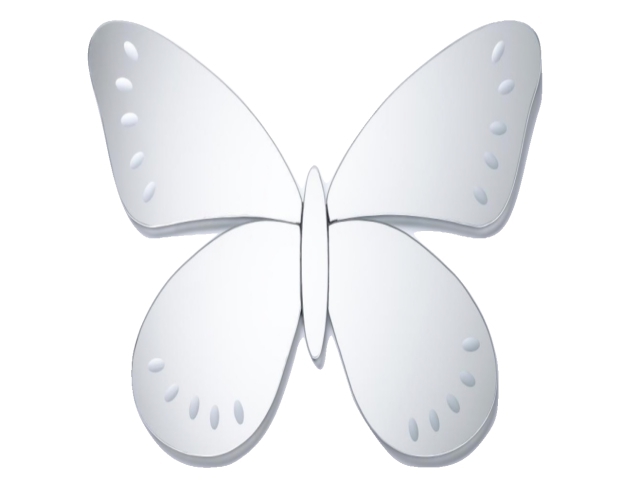 Butterfly Mirror Alpha Texture