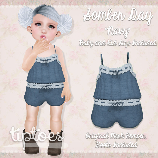 . tiptoes - Somber Day - Navy