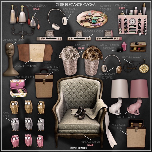 -David Heather-Pearl Vase/Gold RARE