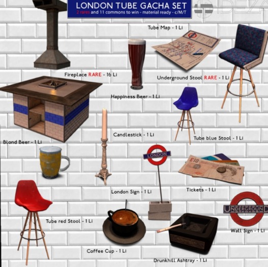 [IDEZA Furniture] - Tube Stool Blue