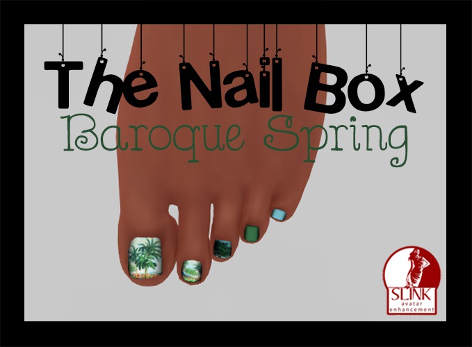 The Nail Box - Baroque Spring Set - Slink *BONUS FREE TEXTURE*