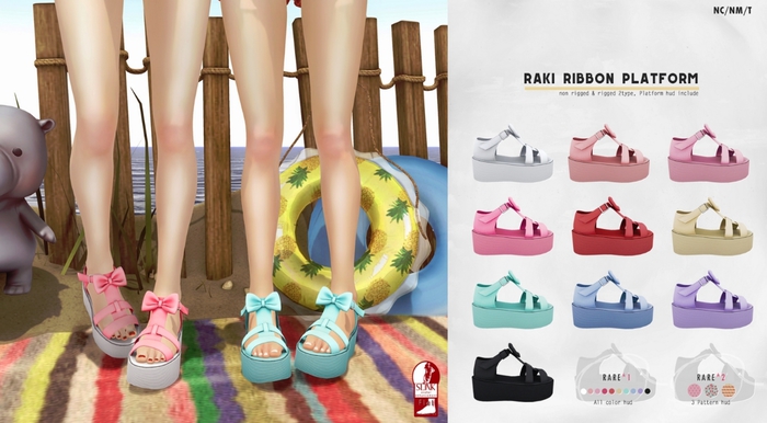 2PM. Raki ribbon platform / Violet 1