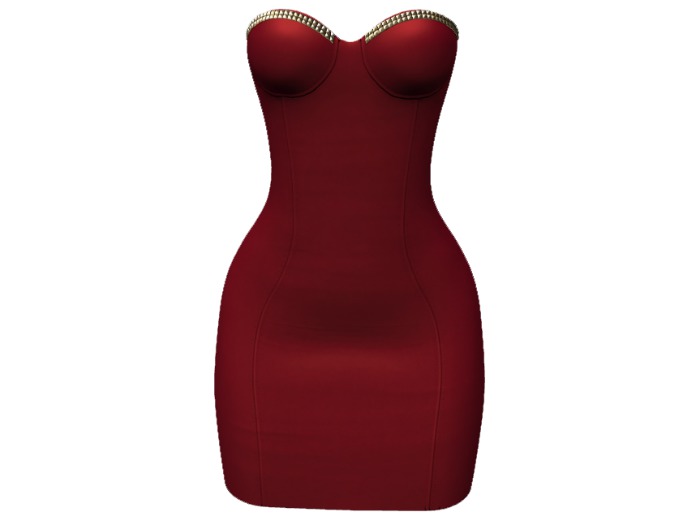 Kaithleen's Leather Mini w Studs - Red