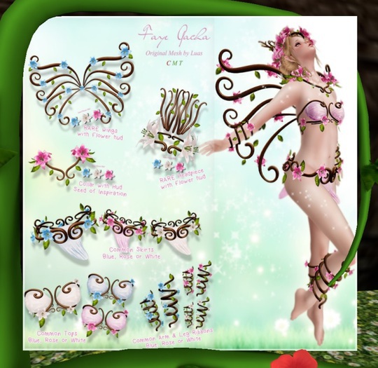 Luas Faye COMPLETE (ALL RARES+COLLAR+SET ROSE)