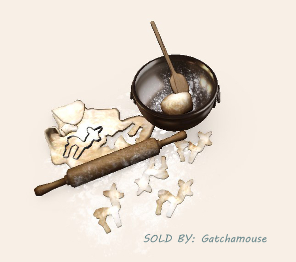 dust bunny . making cookies