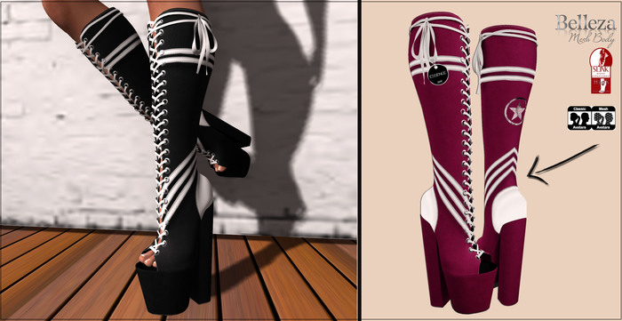 :ESSENCE:LANA BOOTS'PURPLE