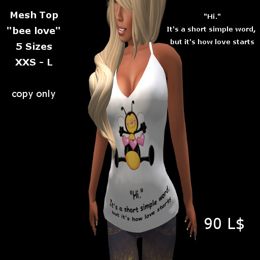 Mesh Top bee love