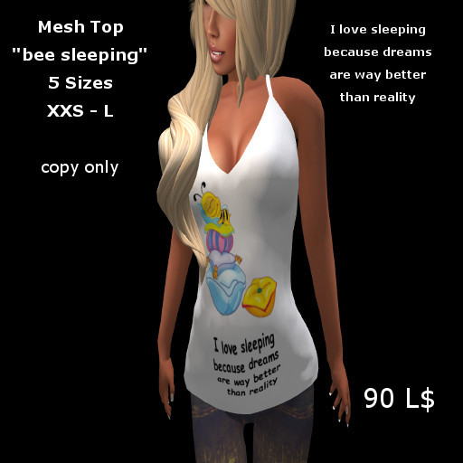 Mesh Top bee sleeping