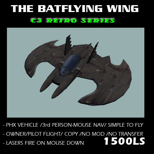 C3 Batwing v.1 SLV AIRPLANE SCIFI
