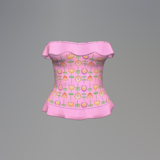 Pink Flower Garden Mesh Top box