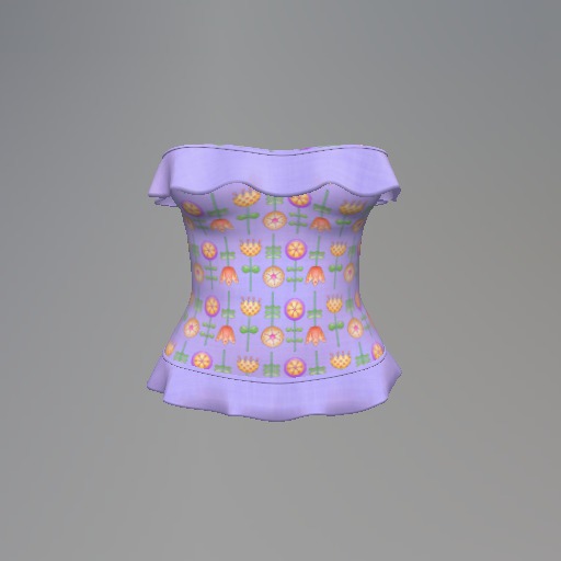 Violet Flower Garden Mesh Top box